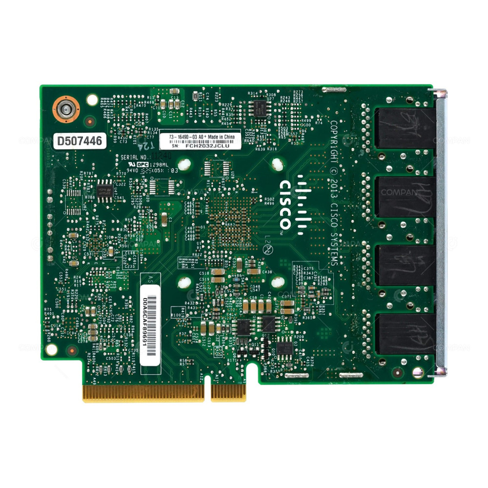 73-16490-03 CISCO I350 NIC QUAD PORT 1GB RJ-45 PCI-E X8 NETWORK ADAPTER